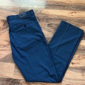 Navy Dress Pants 38x33 Mens Chino Tailored Gulpant NWT Business Casual